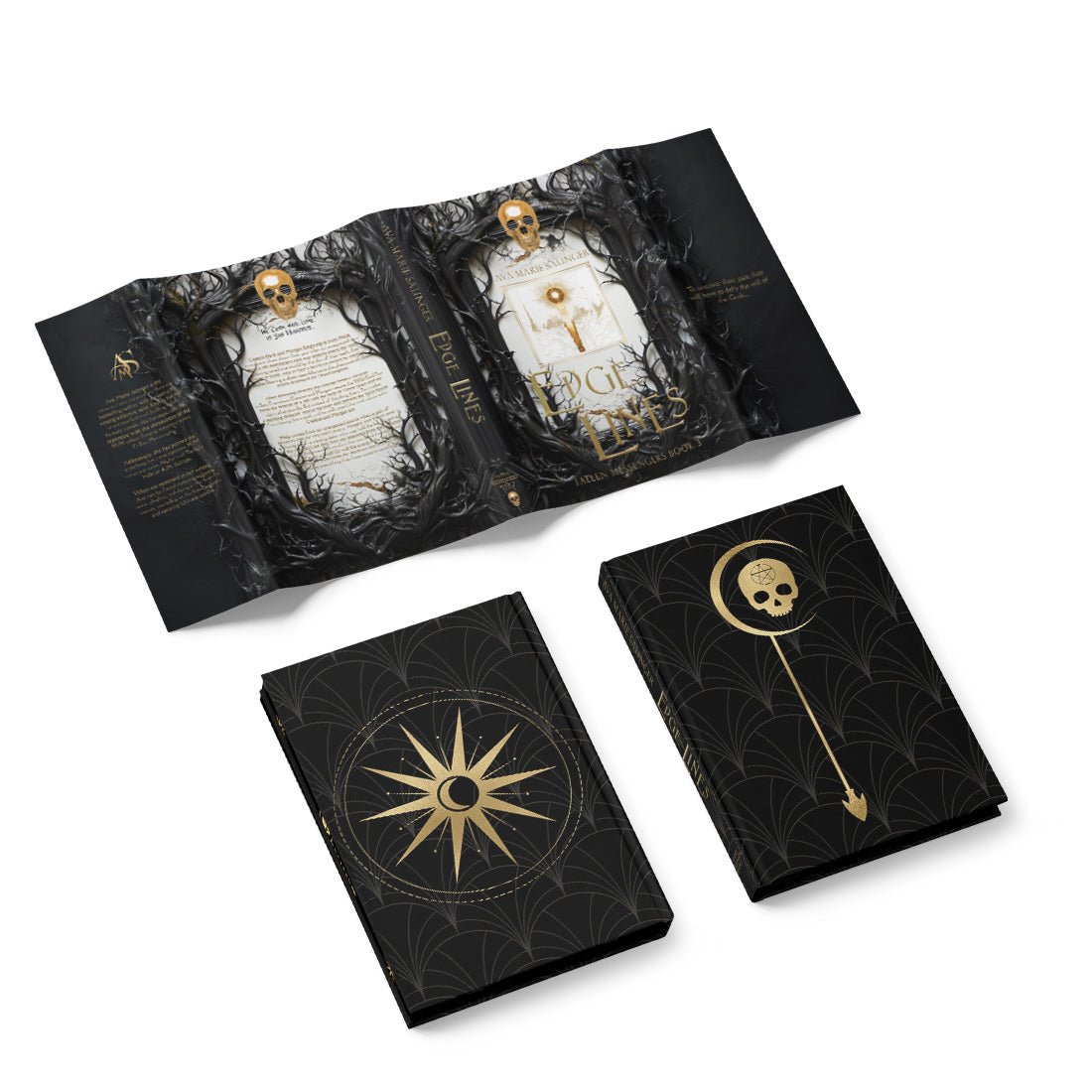 Edge Lines (Fallen Messengers Book 3) Special Edition HARDBACK dust jacket and case