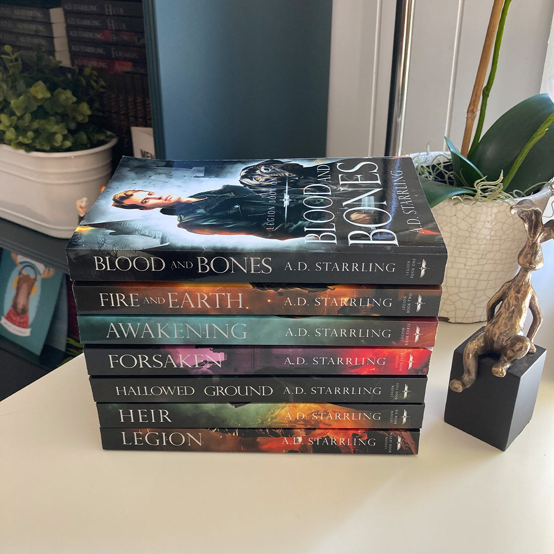 Legion Books 1-7 PAPERBACK BUNDLE urban fantasy action adventure author ad starrling