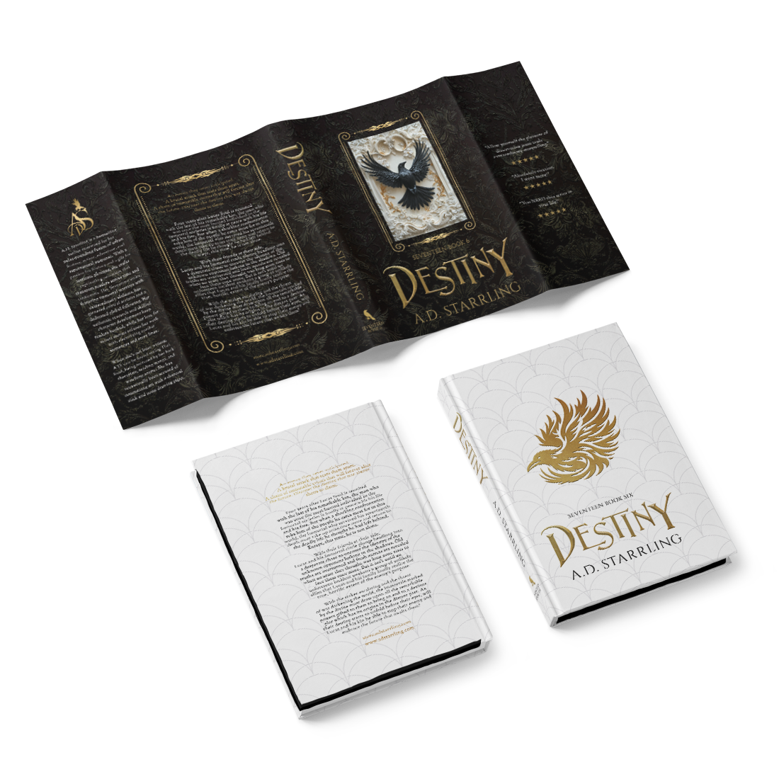 Destiny (Seventeen Series Book 6) Special Edition HARDBACK supernatural thriller urban fantasy author ad starrling