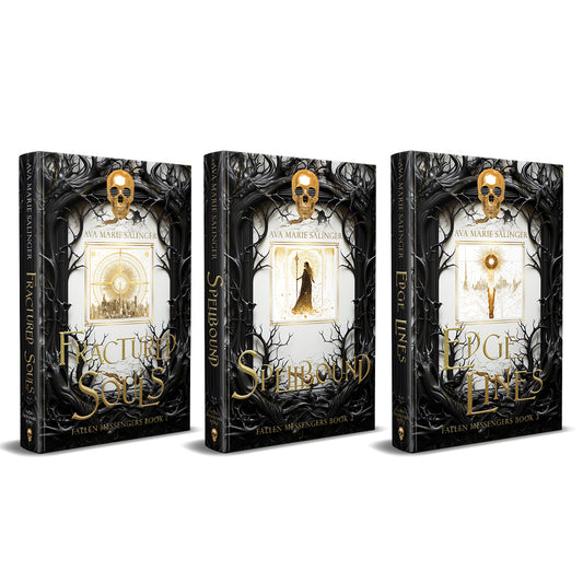 Fallen Messengers Books 1-3 special edition hardback starter bundle by Ava Marie Salinger