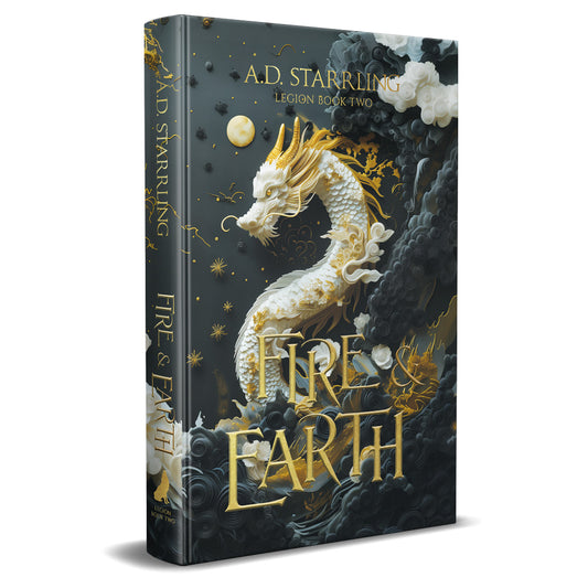 Fire and Earth (Legion Book 2) Special Edition HARDBACK urban fantasy action adventure author ad starrling