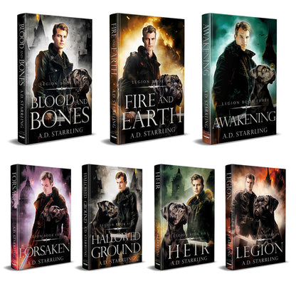 Legion Books 1-7 HARDBACK BUNDLE urban fantasy action adventure author ad starrling