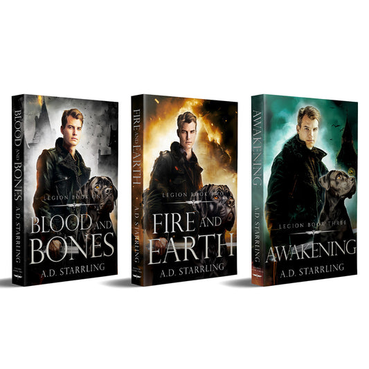 Legion Books 1-3 PAPERBACK BUNDLE urban fantasy action adventure author ad starrling