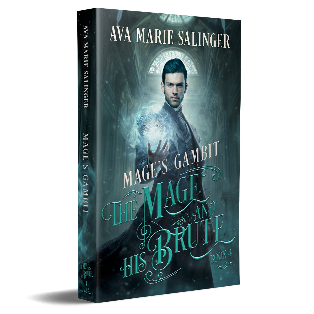 Mage's Gambit paperback with spine, The Mage and His Brute Book 4 by Ava Marie Salinger