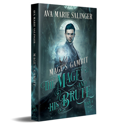 Mage's Gambit paperback with spine, The Mage and His Brute Book 4 by Ava Marie Salinger