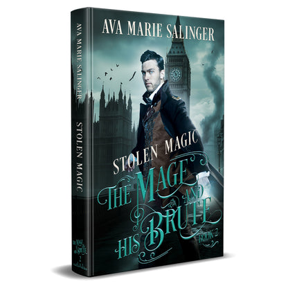 Stolen Magic (The Mage and His Brute Book 2) HARDBACK gay historical romance fantasy author ava marie salinger
