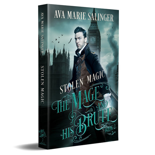 Stolen Magic (The Mage and His Brute Book 2) PAPERBACK gay historical romance fantasy author ava marie salinger