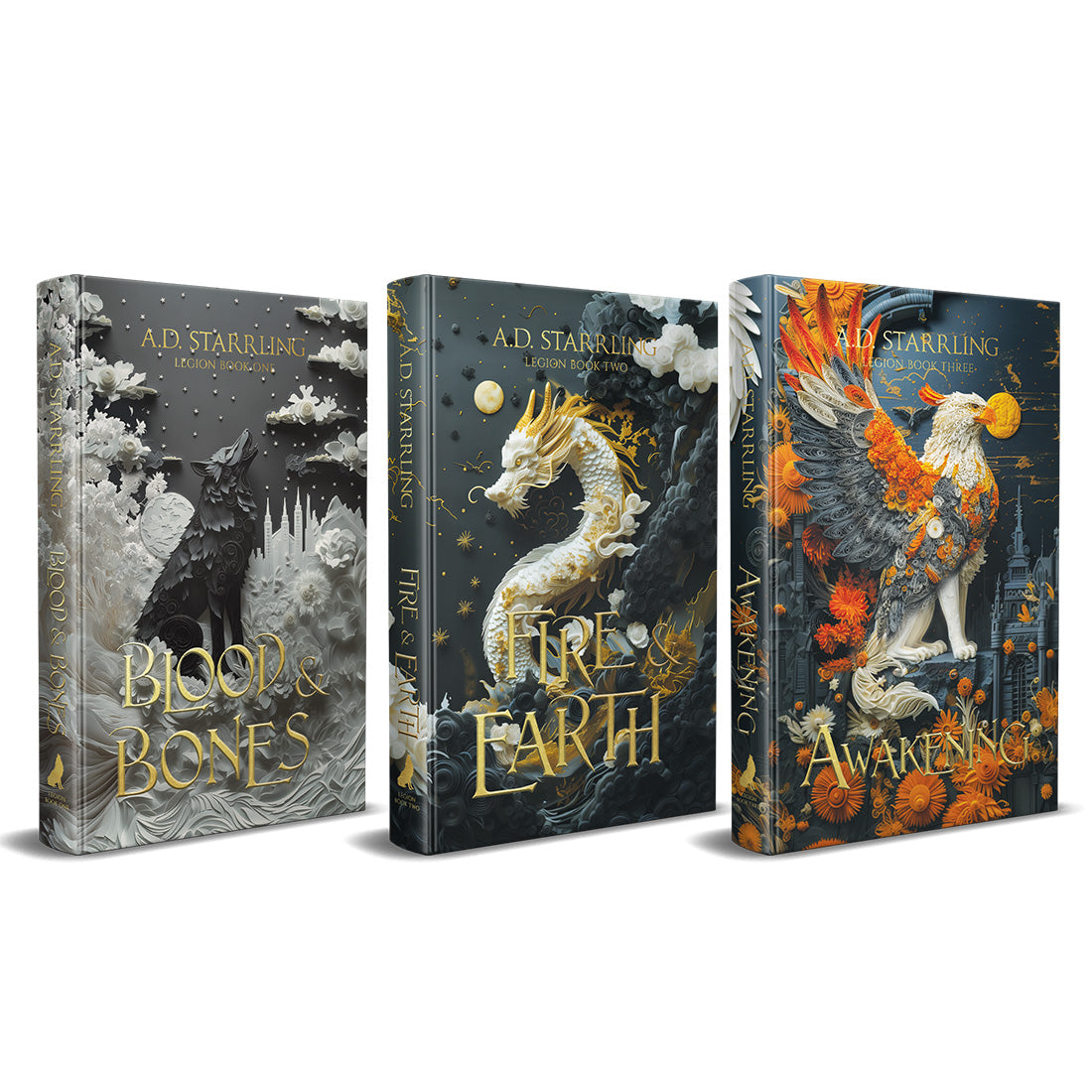 Legion Books 1-3 special edition hardback starter bundle by A.D. Starrling