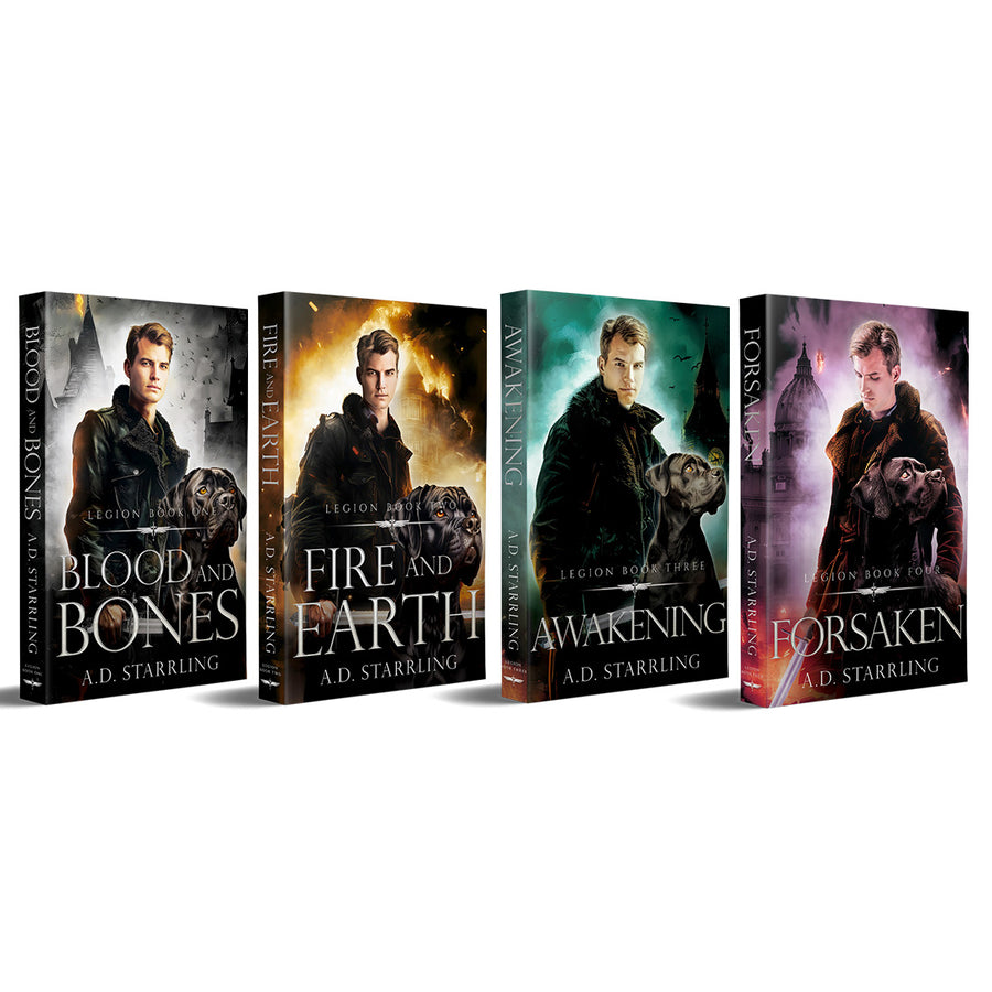 Legion Books 1-4 PAPERBACK BUNDLE urban fantasy action adventure author ad starrling