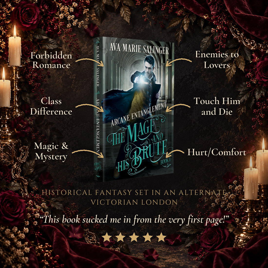 Arcane Entanglement Paperback tropes: Forbidden Romance, Enemies to Lovers, Class Difference, Touch Him and Die, Magic and Mystery, Hurt/Comfort. Historical fantasy set in an alternate Victorian London. Five-star reader review: This book sucked me in from the very first page!